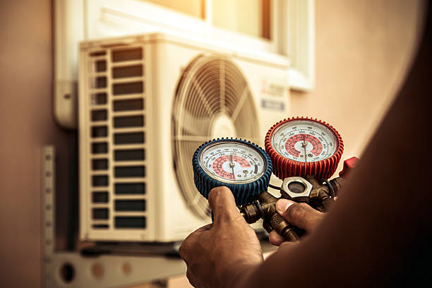 Professional Air Conditioning Service technician working in Langley, SC